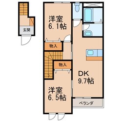 宮前駅 徒歩16分 2階の物件間取画像